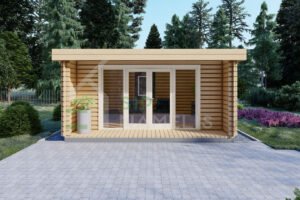Wooden Tiny House Jane 44mm, 5x3,15m²