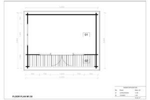 Wooden Tiny House Jane 44mm, 5x3,15m²