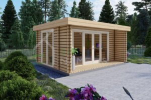 Wooden Tiny House Jane 44mm, 5x3,15m²