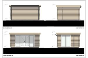 Wooden Tiny House Jane 44mm, 5x3,15m²