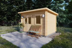 Prefab Wooden Shed Isabella 28mm, 2.5x4.0, 10.0m²