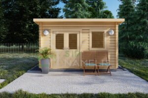 Prefab Wooden Shed Isabella 28mm, 2.5x4.0, 10.0m²