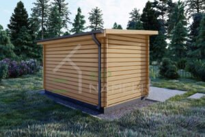 Prefab Wooden Shed Isabella 28mm, 2.5x4.0, 10.0m²