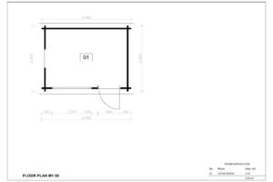 Wooden Garden Shed Andrew 28mm, 2.4x3.4, 8m²