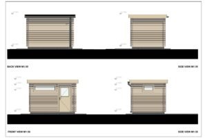 Wooden Garden Shed Andrew 28mm, 2.4x3.4, 8m²