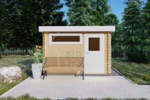 Wooden Garden Shed Andrew 28mm, 2.4x3.4, 8m²