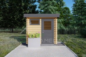 Wooden Garden Shed Benjamin 28mm, 1.2x2.4, 2m²