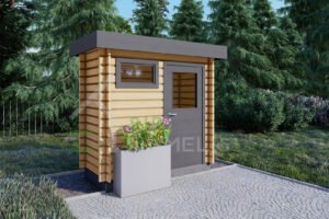 Wooden Garden Shed Benjamin 28mm, 1.2x2.4, 2m²