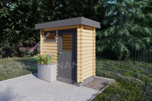 Wooden Garden Shed Benjamin 28mm, 1.2x2.4, 2m²