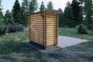 Wooden Garden Shed Benjamin 28mm, 1.2x2.4, 2m²