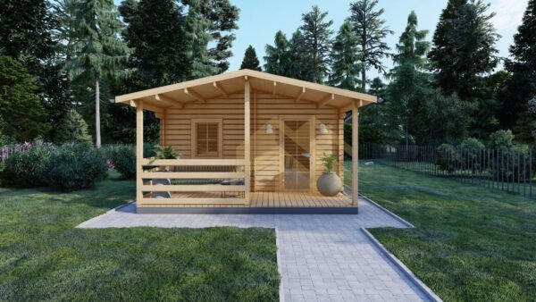 Wooden House Jan, 8.7x5m, 44mm, 43.5 M² - Image 3
