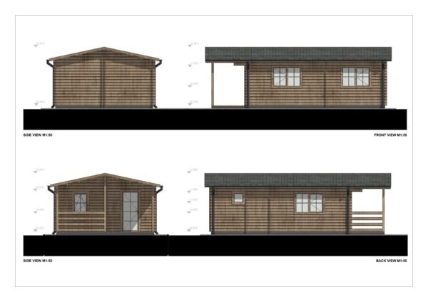 Wooden House Jan, 8.7x5m, 44mm, 43.5 M² - Image 5