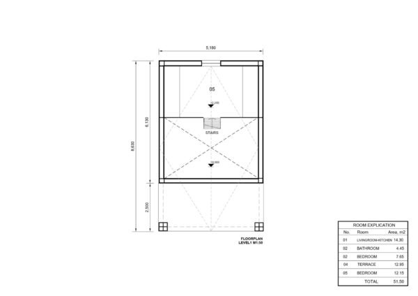 Wooden House Eva (44 mm + cladding), 39m² + 12m² Terrace - Image 8