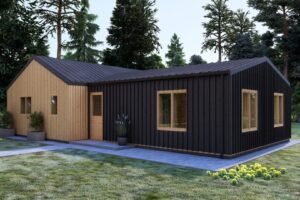 Wooden House Seena (Insulated, 44 mm + cladding), 80m²