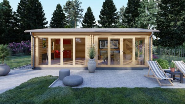 Wooden Summer House Anouk 44mm, 47 M² - Image 3