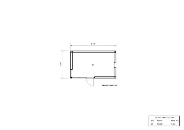 Wooden Garden Room Hugo (34 mm + cladding), 15m² - Image 7