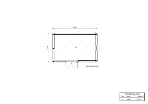 Granny Annexe Hugo (Insulated 34 mm + cladding), 18m² - Image 7