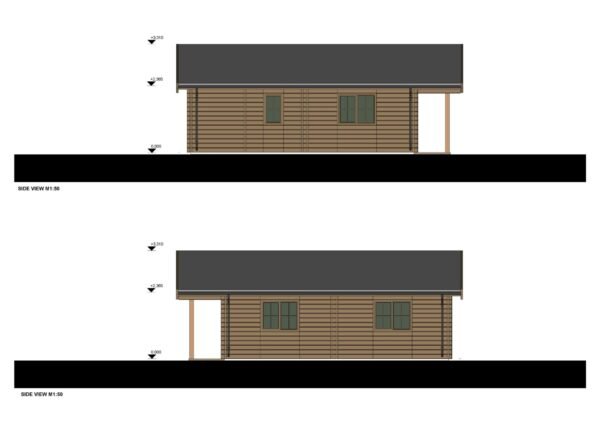 Log Cabin Tess,  (  44+44mm), 100m² - Image 7