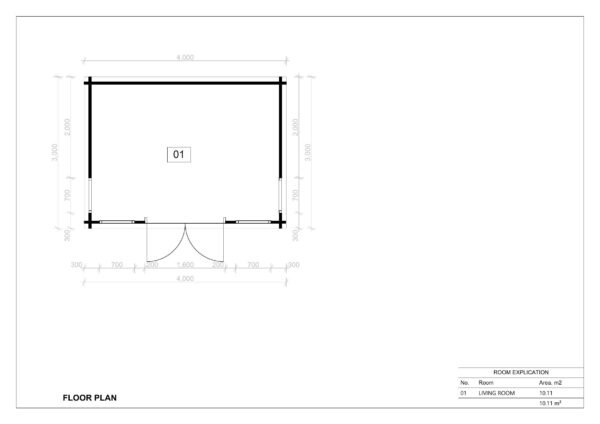 Wooden Office Sophie 44mm, 12 M² - Image 6