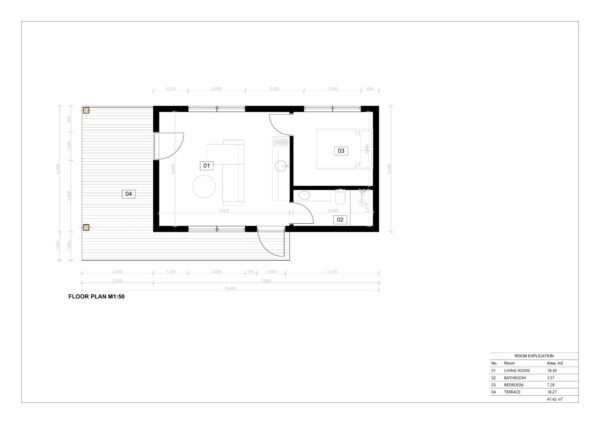 Prefabricated House (SIP insulated) Koen, 29 m² + Terrace 18 m² - Image 6
