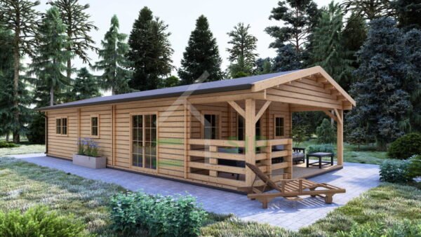 Log Cabin Esmee (Insulated, 44+44 mm), 63m² - Image 4