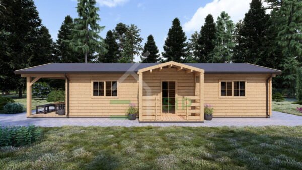 Log Cabin Esmee (Insulated, 44+44 mm), 63m² - Image 3