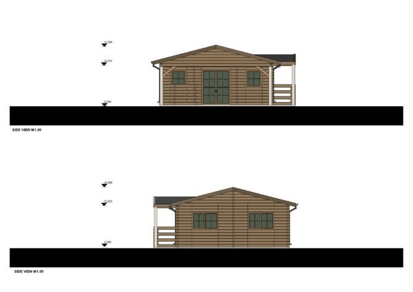Log Cabin Esmee (Insulated, 44+44 mm), 63m² - Image 6