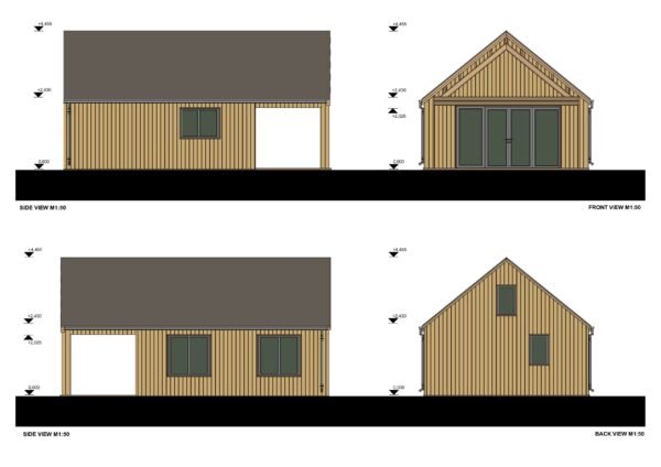 Wooden House Eva (44 mm + cladding), 39m² + 12m² Terrace - Image 6