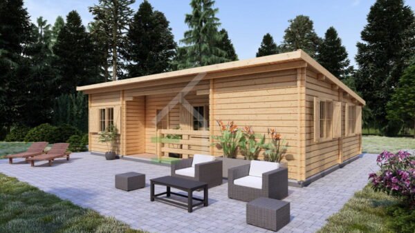 Log Cabin Finn (44 mm), 70m²