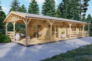 Log Cabin Lena, 44mm, 53m²