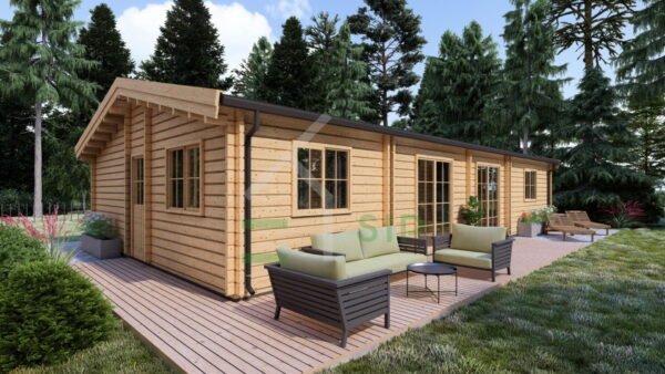Log Cabin Mark (Insulated, 44+44 mm), 103 m²