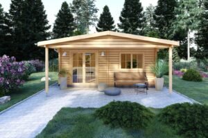 Log Cabin Pieter, 44mm, 36m²