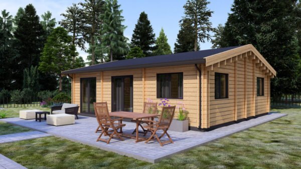 Log Cabin Yara (Insulated, 44+44 mm), 72m² - Image 3