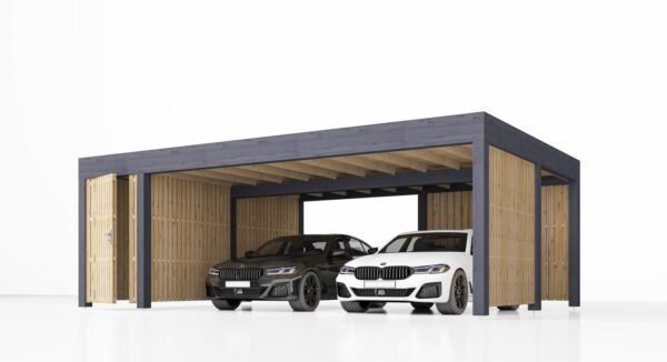 Carport with storage Aura, 7.6x5.6, 42.50m²