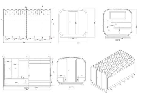 Outdoor Sauna, 4m x 2.44m, Eupen - Image 11