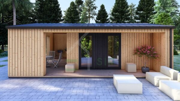 Granny Annexe Elbert (Insulated, 34 mm + cladding), 37,5m²