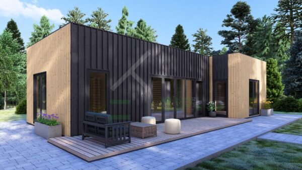 Granny Annexe Noud (Insulated, 44 mm + cladding), 50m² - Image 2