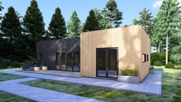 Granny Annexe Noud (Insulated, 44 mm + cladding), 50m² - Image 3