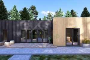 Granny Annexe Noud (Insulated, 44 mm + cladding), 50m²