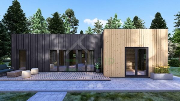 Granny Annexe Noud (Insulated, 44 mm + cladding), 50m²