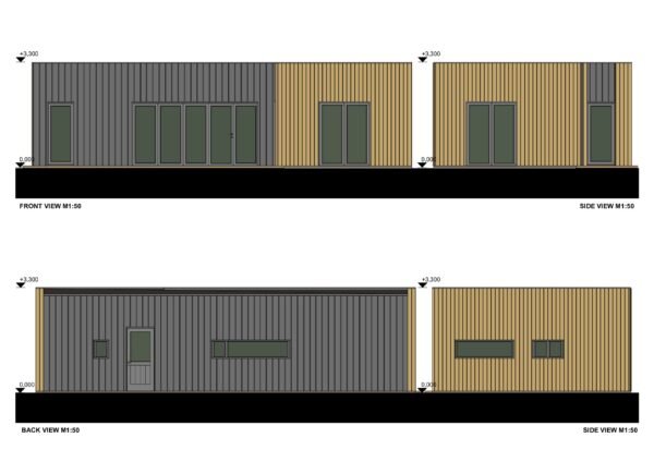 Granny Annexe Noud (Insulated, 44 mm + cladding), 50m² - Image 5