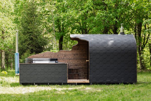 2-in-1 Outdoor Sauna + Hot Tub, 5.0M x 2.45M, Tournai