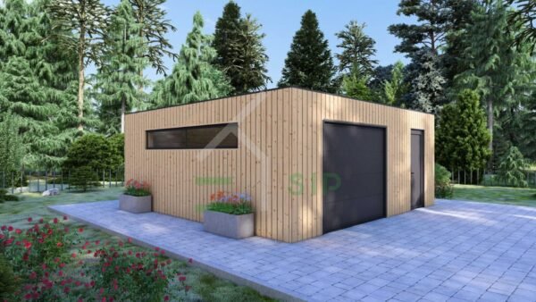 Wooden Garage + Storage, Johan (34 mm + cladding), 6x6 m - Image 5