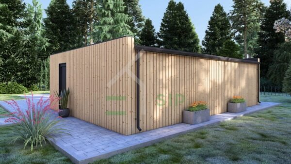 Triple Wooden Garage Kees (34 mm + cladding), 9x6 m - Image 4