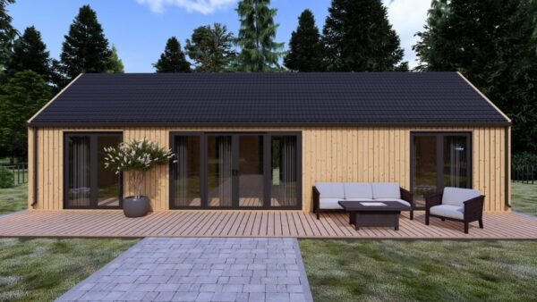 Wooden House Amber (34 mm + cladding), 50m²