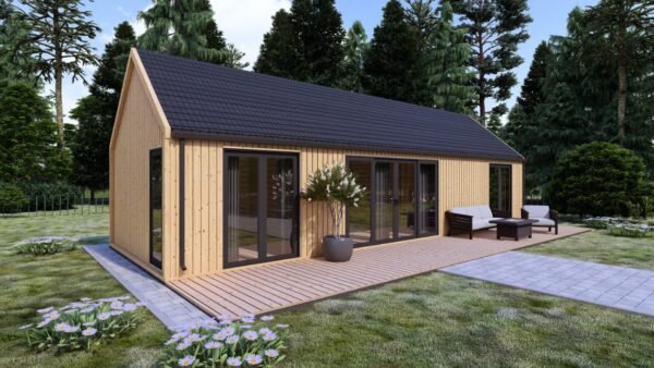 Wooden House Amber (34 mm + cladding), 50m² - Image 5