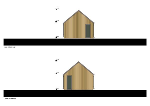 Wooden House Amber (34 mm + cladding), 50m² - Image 8