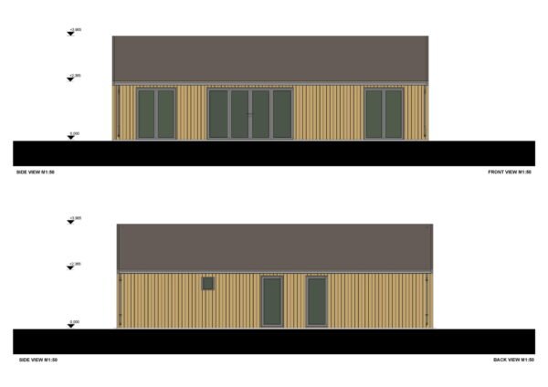 Wooden House Amber (34 mm + cladding), 50m² - Image 7