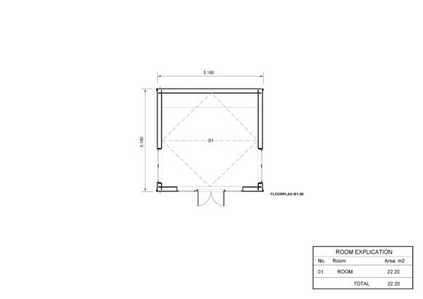 Granny Annexe Thomas (34 mm + cladding), 25m² - Image 7