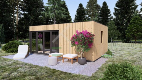 Granny Annexe Hugo (Insulated 34 mm + cladding), 20m²